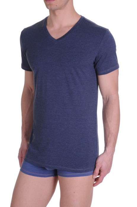 Diesel V-Shirt Michael Jeans Blauw