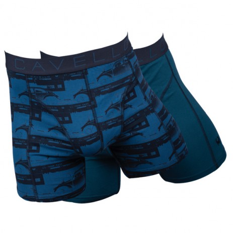 Cavello Blauwe Kever 2 Pack Boxershorts - Blauw / Print