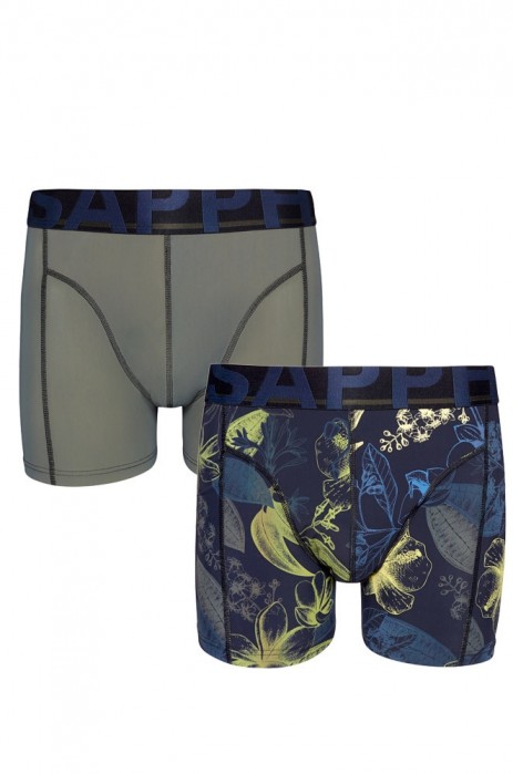 Sapph 2-Pack Boxershorts Microvezel - Forest / Nightcrawler Print