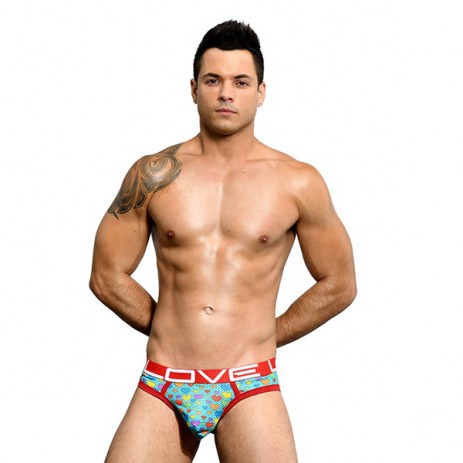 Andrew Christian - Love Pride Heart Mesh Brief