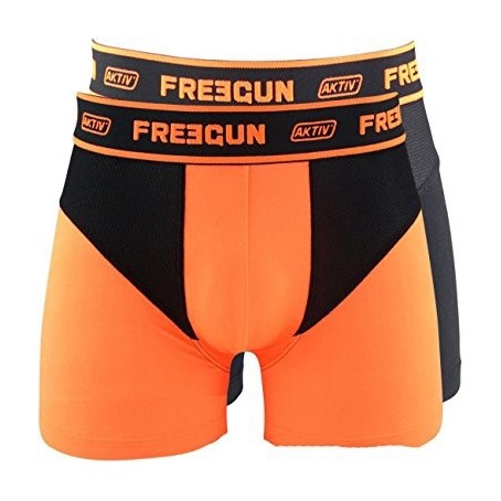Freegun Aktiv Performance Oranje Zwart 2 pack