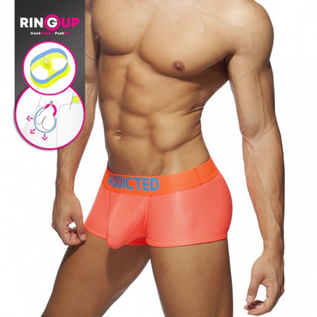 Addicted Ring Up Mesh Trunk - Neon Oranje