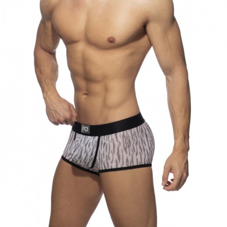 Addicted Tiger Print Jockstrap - Grijs zijkant