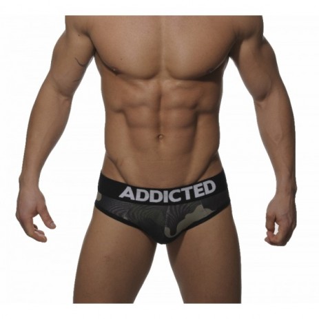 Addicted AD007 Jockstrap Brief Camouflage Voorkant