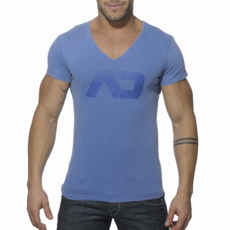 Addicted AD214 Vintage V-Hals T-Shirt Rood