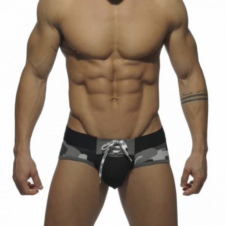 Addicted AD219 Tie-up Brief Camouflage Voorkant