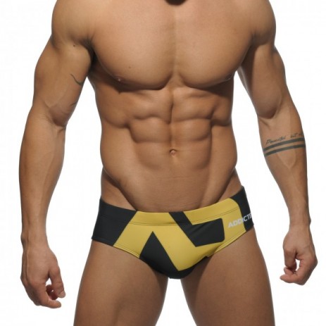 Addicted ADS045 Extra Large AD Logo Brief Zwart Voorkant