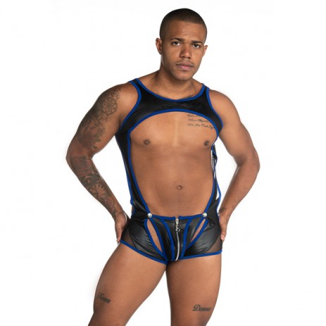 GIGO Singlet Zipper - Fetiche Blue