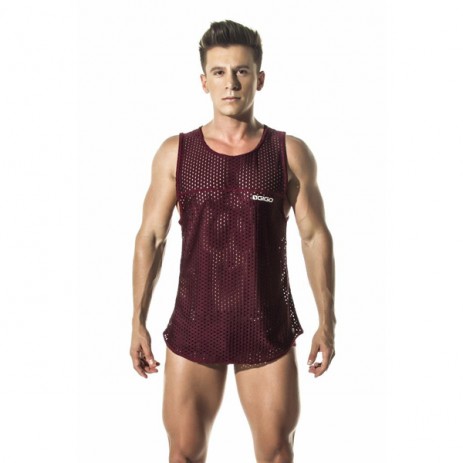 GIGO - Sportieve Tanktop - Bordeaux Rood