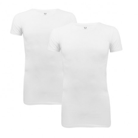 Cavello 2-Pack Stretch T-Shirts V-Neck - Wit