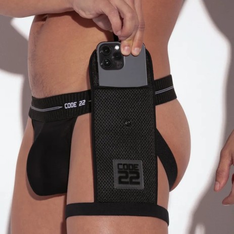 Code 22 Sport Telefoonhouder - Zwart 
