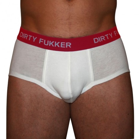 Dirty Fukker Slip Wit / Rood