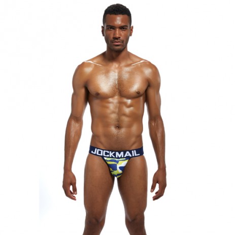 Jockmail JM214 Camouflage Jockstrap - Marine Blauw