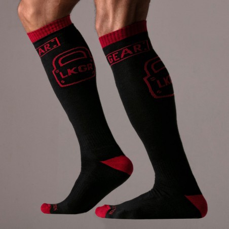 Locker Gear Keep Them On Socks - Rood zijkant