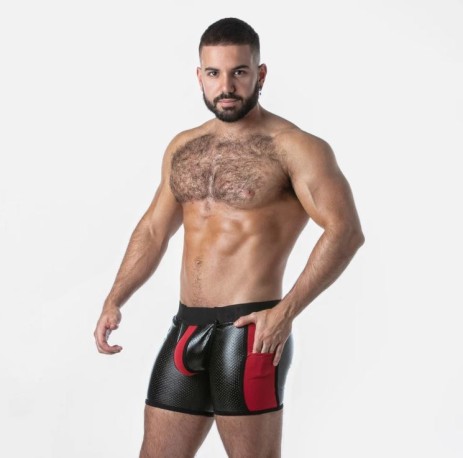 Locker Gear Open Access Boxer - Zwart/Rood