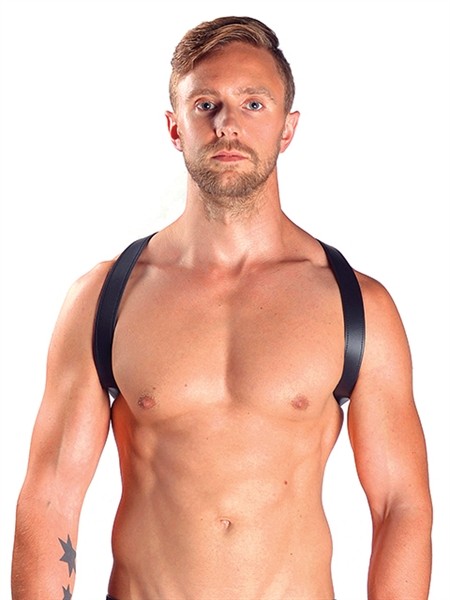 Mister B Leather Sling Harnas Zwart 