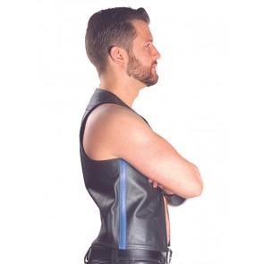 Mister B Muscle Vest Zwart-Blauw