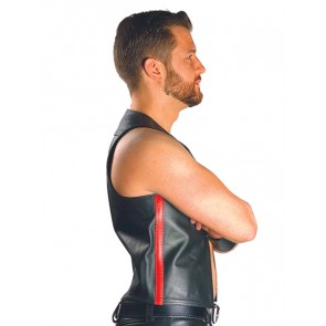 Mister B Muscle Vest Zwart-Rood