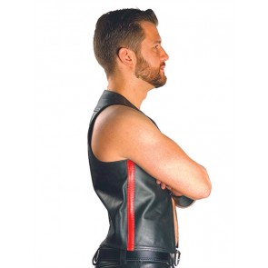 Mister B Muscle Vest Zwart-Rood