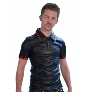 Mister B Poloshirt Red Stripe