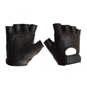 Mister B Leather Fingerless Gloves