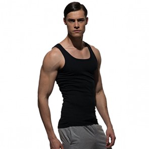 Private Structure Costume Fit Singlet Black