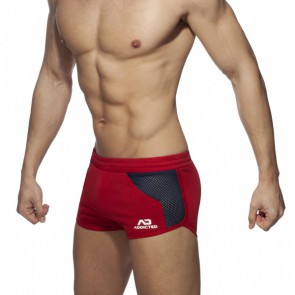 Addicted Pockets Short - Rood schuin voor