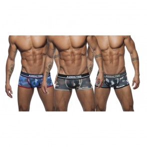 Addicted 3-Pack Camo Mesh Boxer Push Up 