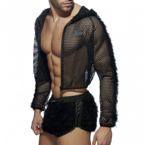 Addicted Crop Jacket - Zwart open