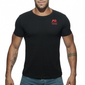 Addicted U-Neck Fetish T-Shirt - Zwart