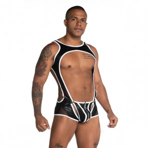 GIGO Singlet Zipper - Fetiche White