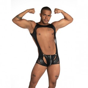 GIGO Singlet Zipper - Fetiche Black