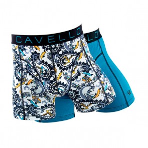 Cavello Paisley Boxershort Set - Petrol