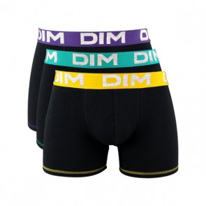 DIM Metallic Boxershort 3 Pack Paars Groen Geel