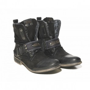 ES Leather Boots Zwart