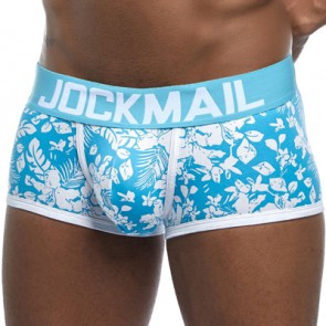 Jockmail JM447 Floral Boxer - Aqua