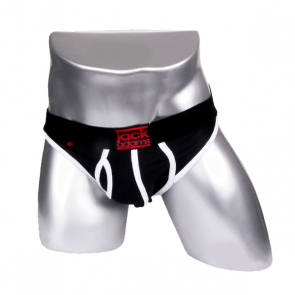 Jack Adams Racer Jockstrap Zwart Wit