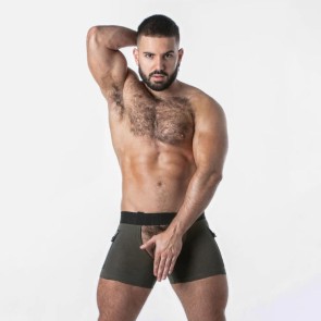 Locker Gear Punch Hole Short Chaps - Groen