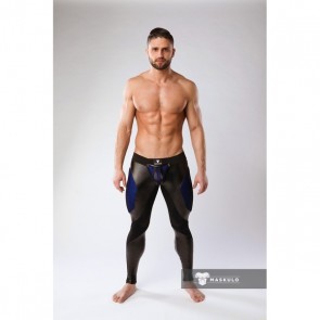 Maskulo Armored Color-Under Fetish Leggings - Blue