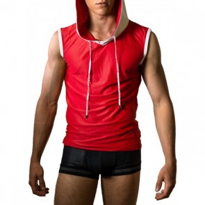 Pump Beach Hood Tanktop Red