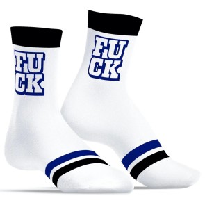 SneakXX Sneaker Sokken FUCK - Wit