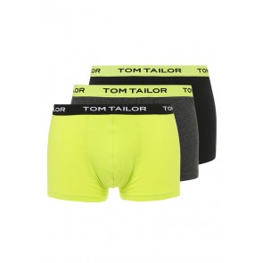 Tom Tailor Boxershort 3 Pack Black-Lime-Grey