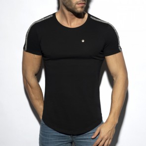 ES Collection Chains T-Shirt - Zwart voorkant