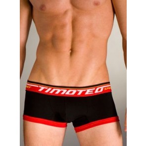 Timoteo Sport Scout Square Slip Zwart-Rood