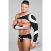Maskulo Youngero Asymmetrical Long-Sleeved Top - Wit