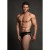 Allure Men Lace Open Back Brief - Zwart