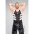 Maskulo Skulla Mesh Tank Top - Wit