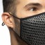 Addicted Party Face Mask - Zwart close-up