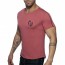 Addicted 09 Round Neck T-Shirt - Garnet