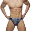 Addicted 3 Pack Tropical Mesh Jock Navy voorkant
